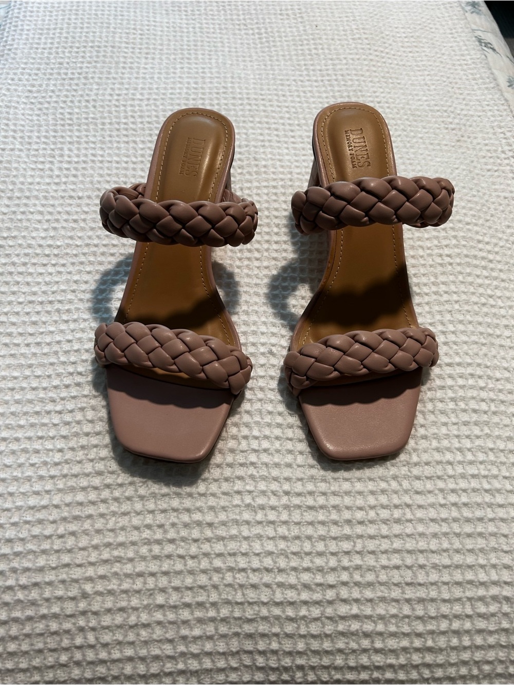 Dunes Mauve Braided Double-Strap Slide Sandals